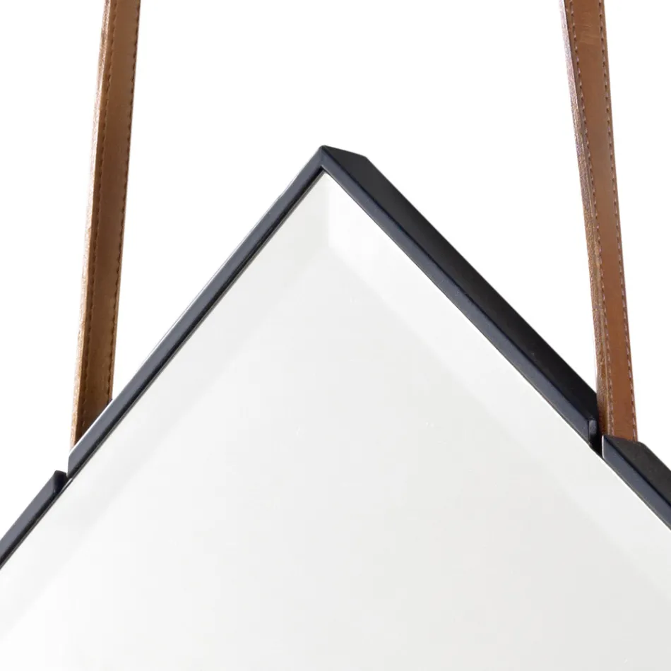 Väggmonterad spegel / golvstående massivt trä Grilli York tillverkat i Italien Viadurini