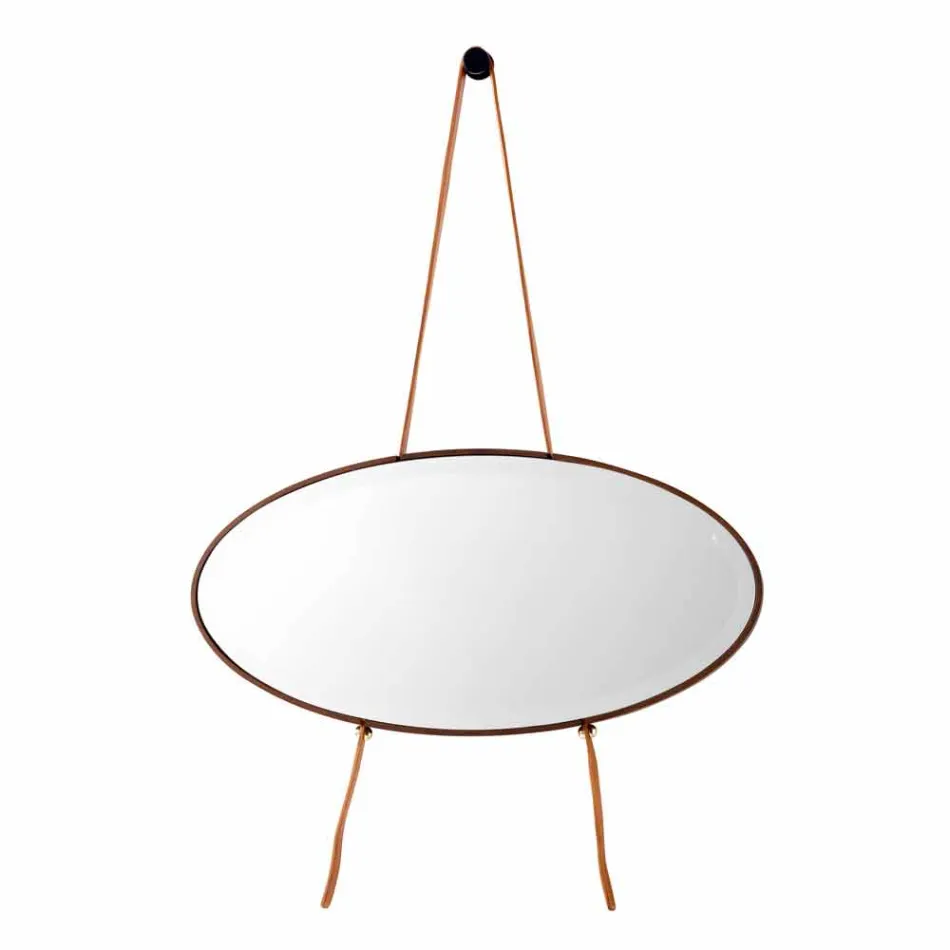 Väggmonterad spegel / golvstående massivt trä Grilli York tillverkat i Italien Viadurini