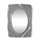 Spegelvägg rökt Diva modern design, tillverkad i Italien Viadurini