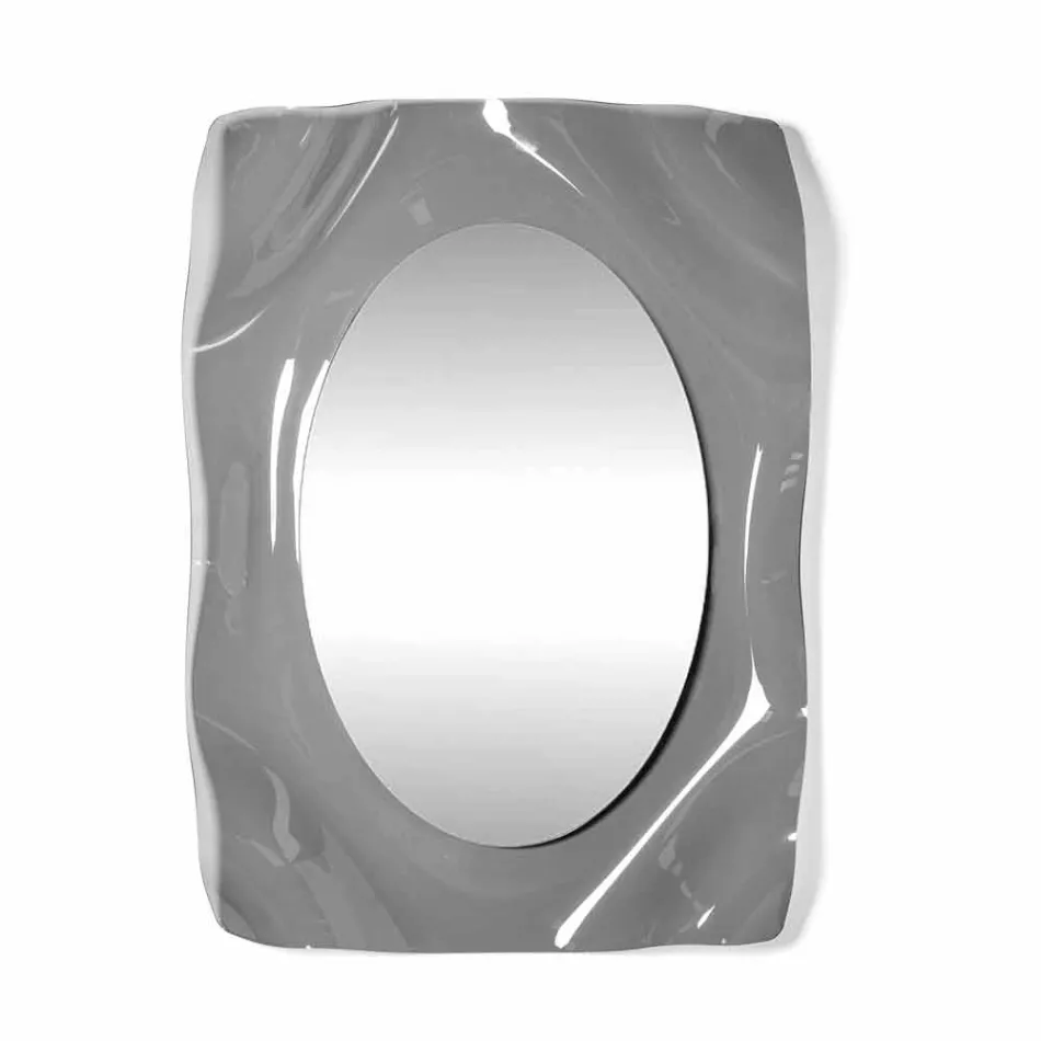 Spegelvägg rökt Diva modern design, tillverkad i Italien Viadurini