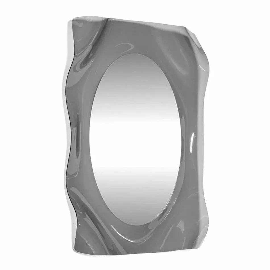 Spegelvägg rökt Diva modern design, tillverkad i Italien Viadurini