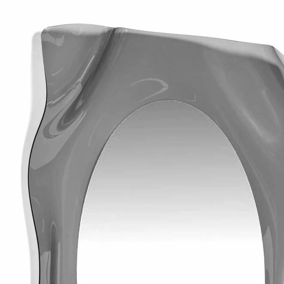 Spegelvägg rökt Diva modern design, tillverkad i Italien Viadurini