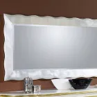 Handgjord rektangulär italiensk väggspegel tillverkad i Italien Simone Viadurini