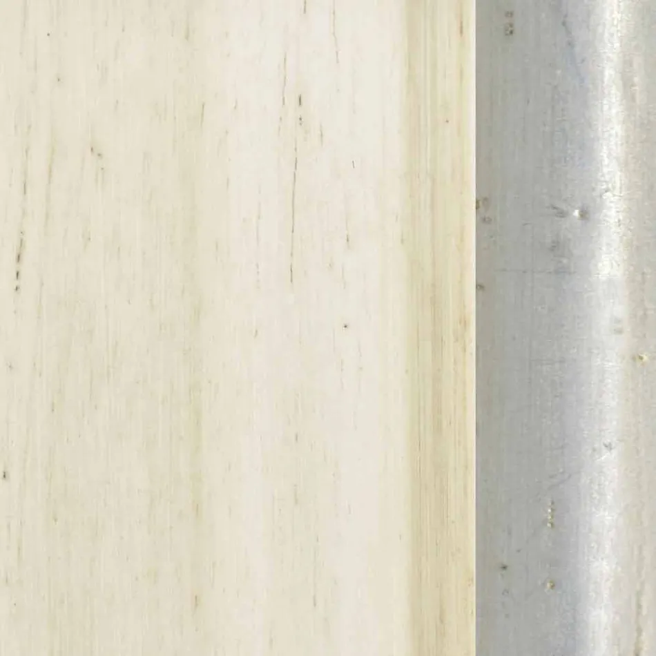 Fir-träväggspegel, konsol, tillverkad i Italien mdf topp Gianluca Viadurini