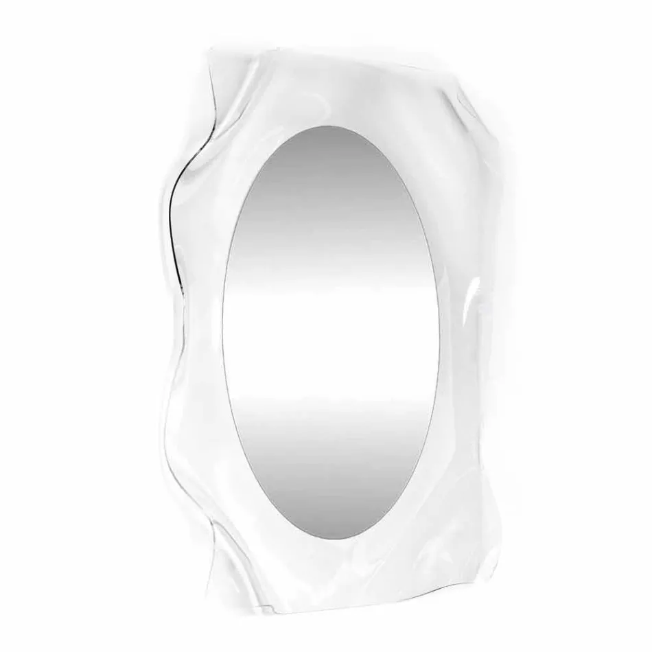 Mirror transparent vägg Diva modern design, tillverkad i Italien Viadurini