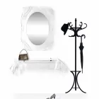 Mirror transparent vägg Diva modern design, tillverkad i Italien Viadurini