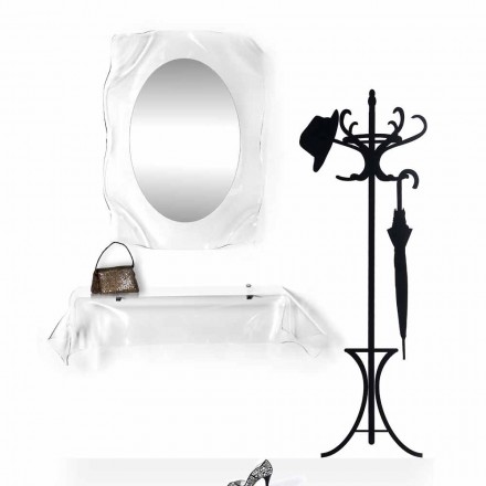 Mirror transparent vägg Diva modern design, tillverkad i Italien Viadurini