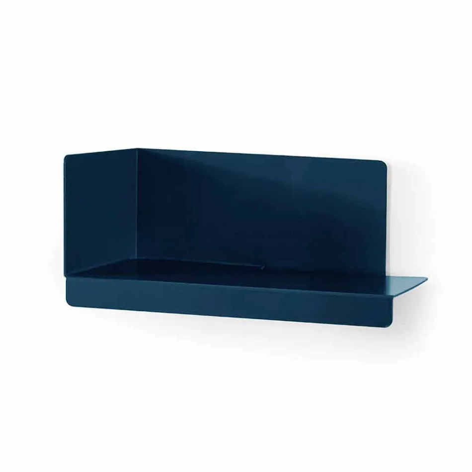 Väggspegel och 3 färgade metallhyllor till höger eller vänster - Noelle Viadurini