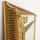 Väggspegel i rektangulärt trä producerat i Italien av Valentino Viadurini