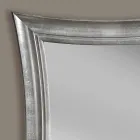 Sandro handgjorda rektangulär träväggspegel tillverkad i Italien Viadurini