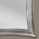 Sandro handgjorda rektangulär träväggspegel tillverkad i Italien Viadurini