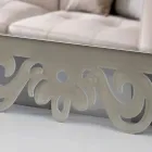 Rektangulär väggspegel i modern design i plexiglas-tortora - Selly Viadurini