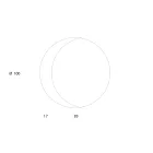 Spegel med etsad Dove Grålackerad glasbotten Tillverkad i Italien - Oregano Viadurini