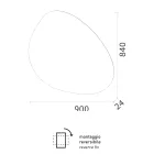 Spegel med vändbar LED-bakgrundsbelysning Made in Italy - Talk Viadurini