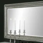 Claudio handgjorda moderna träväggspegel med modern design Viadurini