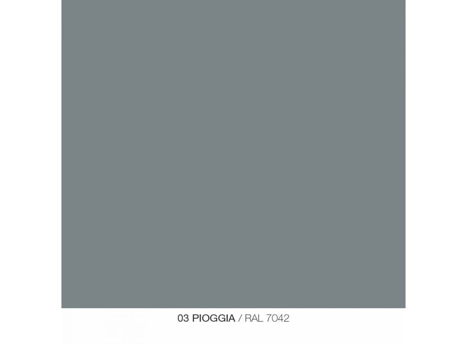 Väggspegel med metallhylla i olika färger Modern design - Hera Viadurini