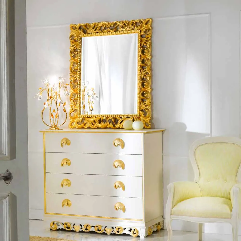 Spegel klassisk design Ives, 100x120 cm Viadurini