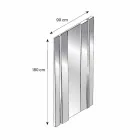 Väggspegel i modern design av glas och metall tillverkad i Italien - Pallino Viadurini