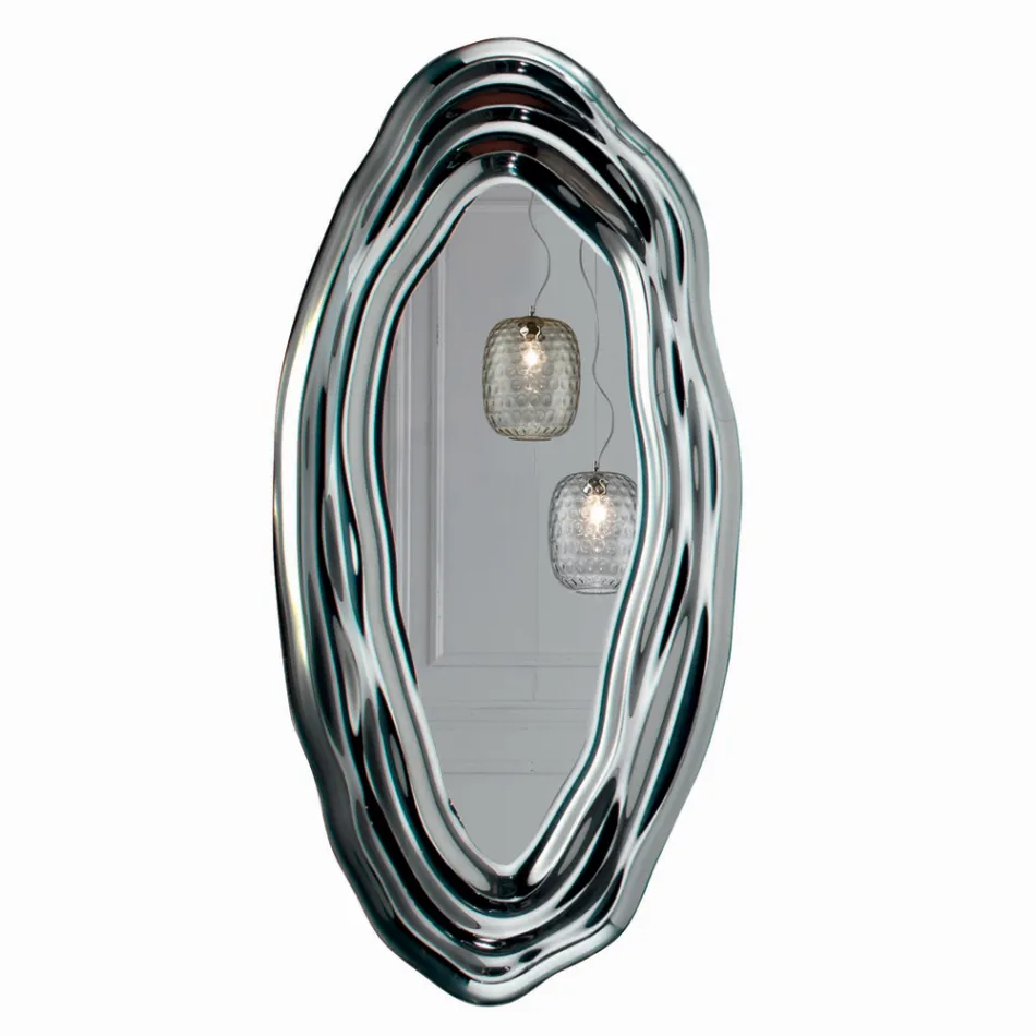 Crystal Wall Mirror Mirror Made in Italy - Pescara Viadurini