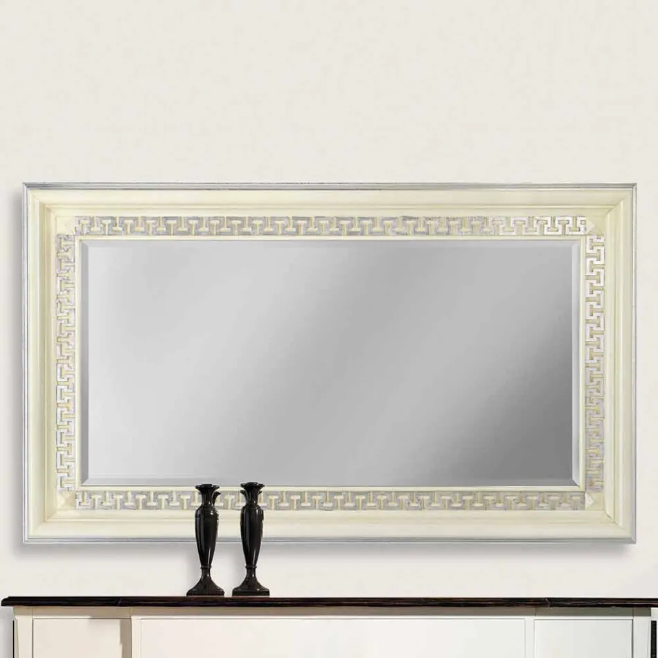 Handgjord väggspegel i gran i Italien Maicol Viadurini