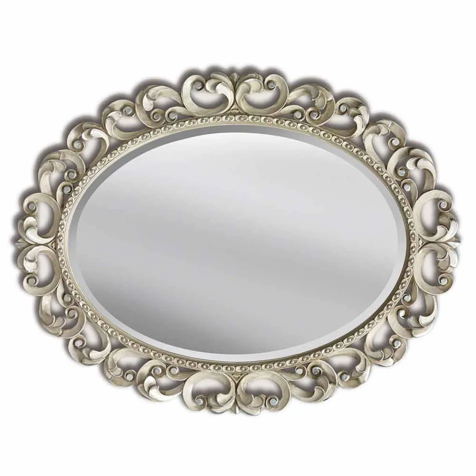 Moderna handgjorda spegelväggspegel i Italien Dario Viadurini