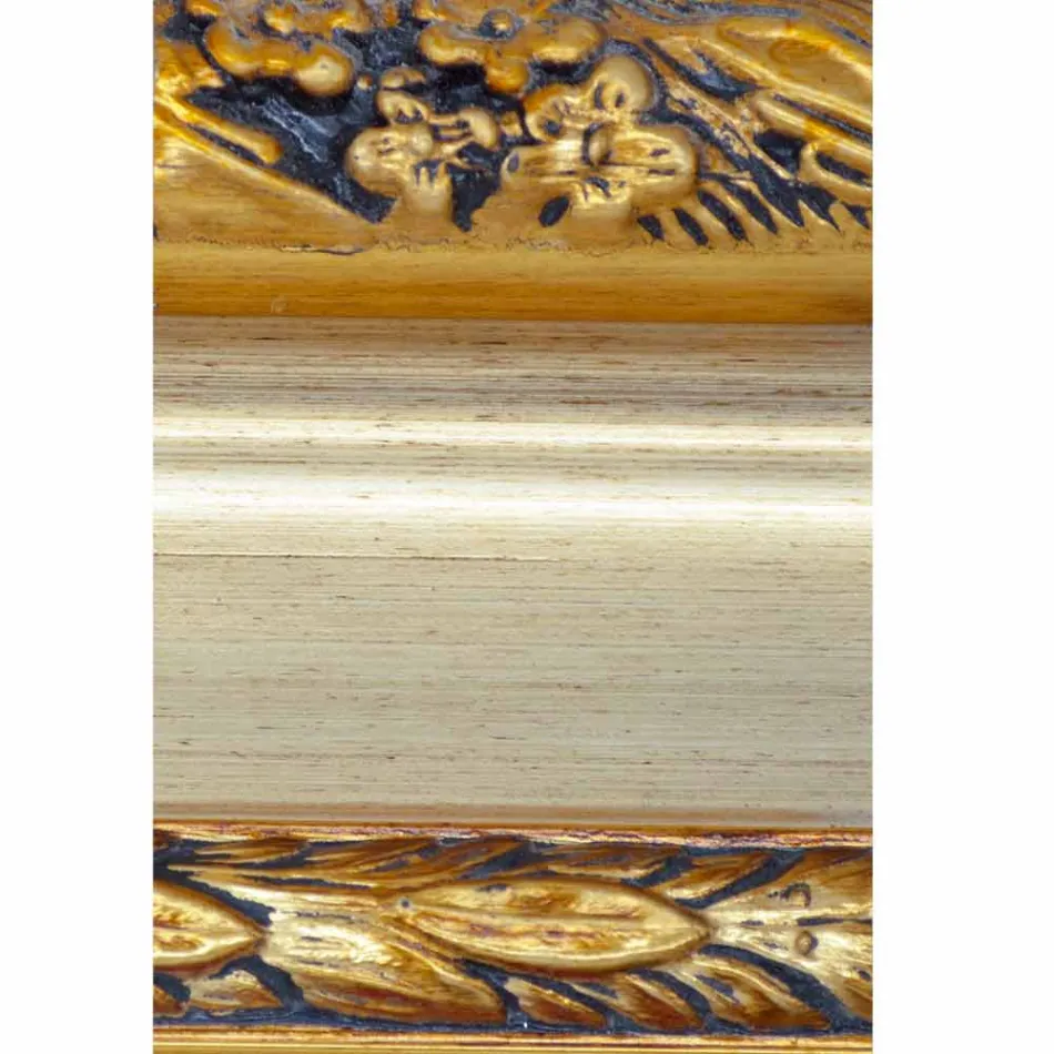 Moderna väggspegel i granskog tillverkad i Italien Armando Viadurini