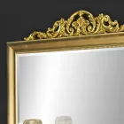 Modern väggspegel av trä i Italien Kevin Viadurini