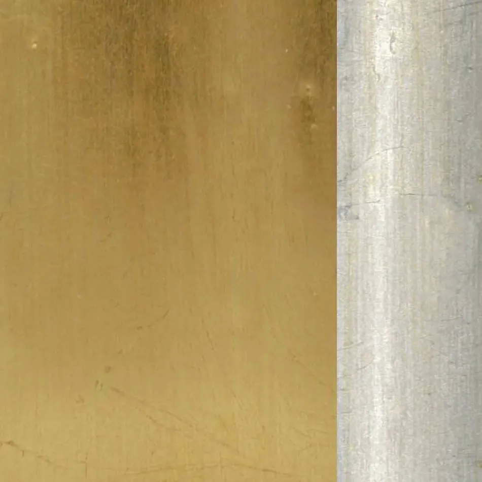 Trägolvspegel med handgjord piedestall gjort Italien Leonardo Viadurini