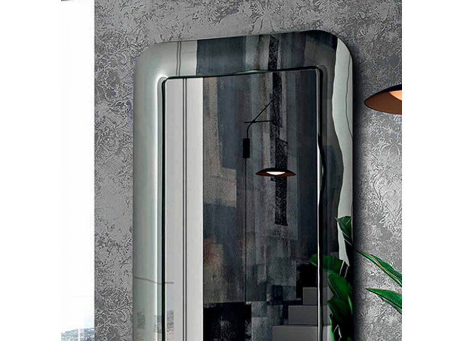 Designspegel med glasram i kristalleffekt tillverkad i Italien - Loop Viadurini