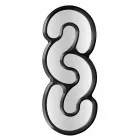 Väggspegel handgjord i Italien Teo Viadurini