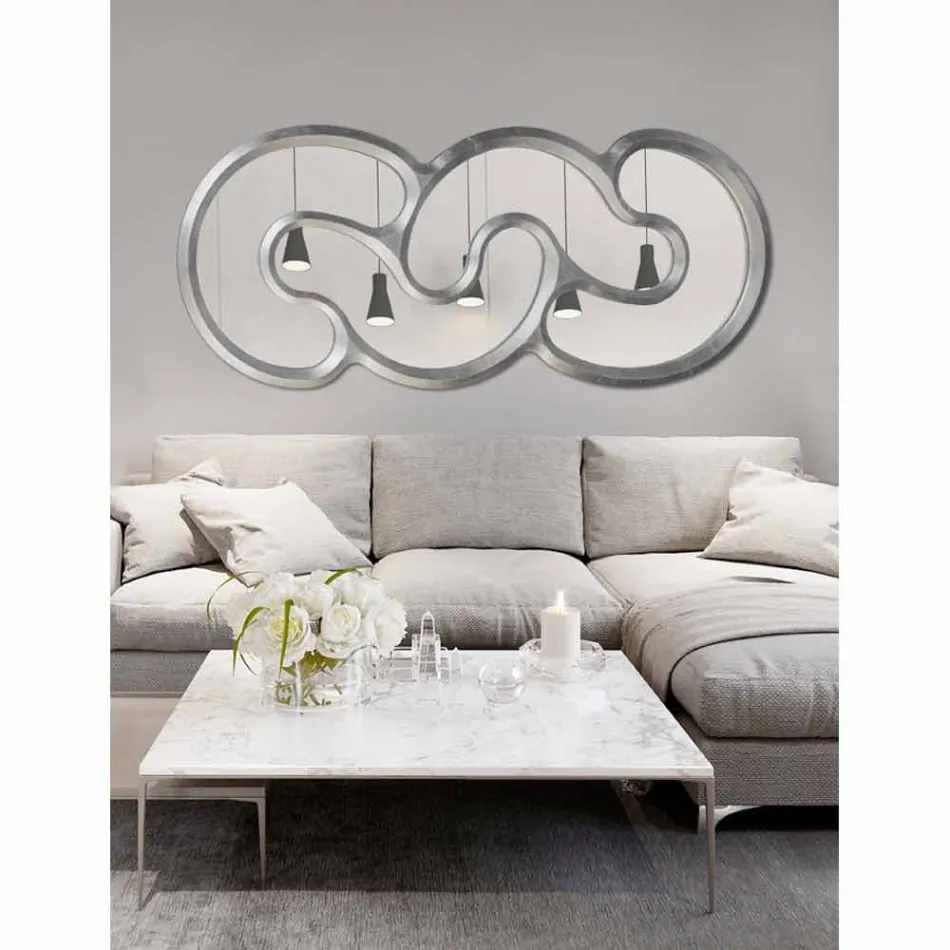 Väggspegel handgjord i Italien Teo Viadurini