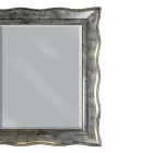 Spegel i Silver Leaf and Ground Mirror Tillverkad i Italien - Rongo Viadurini