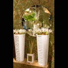 Mirror modern väggen tredimensionell design Diamond Viadurini