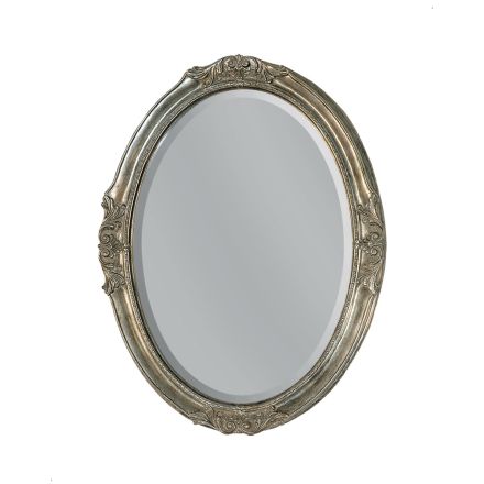 Oval spegel med jordspegel Tillverkad i Italien - Avus Viadurini