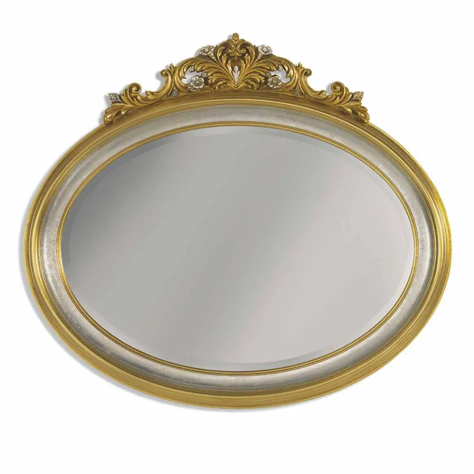 Spegelväggharts och gran ved tillverkat i Italien Alberto Viadurini