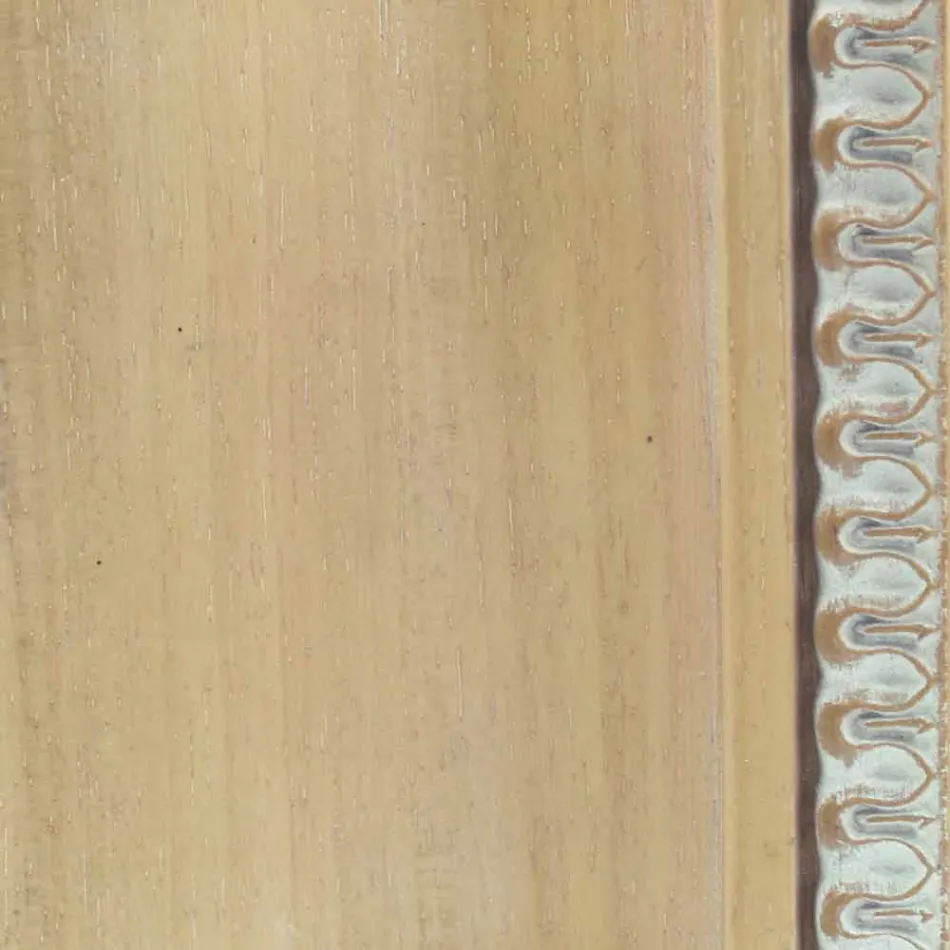 Handgjorda träväggspegel tillverkad i Italien Cristian Viadurini