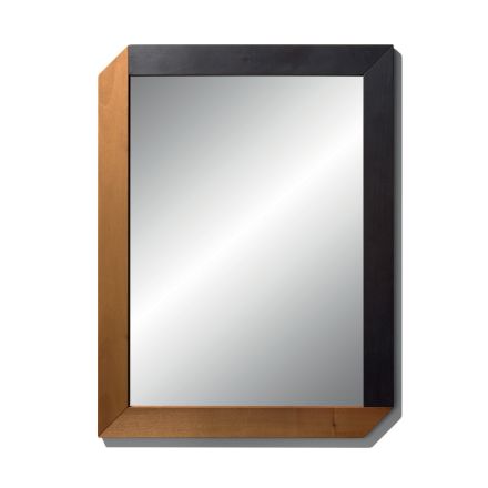 Rektangulär spegel med träram av Made in Italy Design - Cira Viadurini