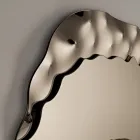 Formad spegel med fläckig glasinsats Tillverkad i Italien - Amata Viadurini