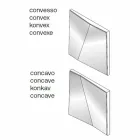 Modular Wall Mirror with Concave and Convex Mirrors Made in Italy - Allergy Viadurini