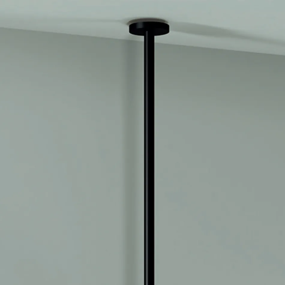 Hängande metallspegel med valfritt ljus Tillverkad i Italien - Amadeus Viadurini