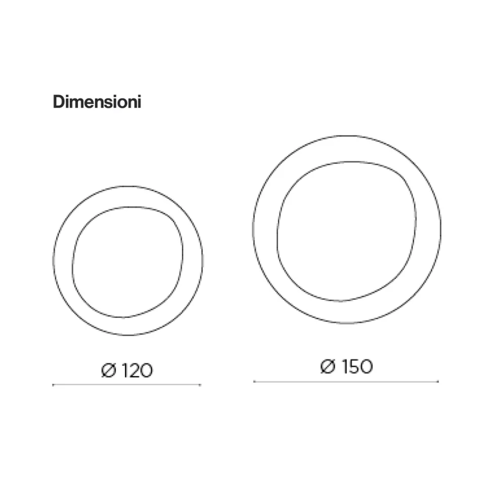 Bronsspegel med rökfärgad glasram Tillverkad i Italien - Anselma Viadurini