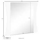 Sovrumsspegel eller väggentré välvd design 2 storlekar - Sabine Viadurini