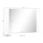 Sovrumsspegel eller väggentré välvd design 2 storlekar - Sabine Viadurini