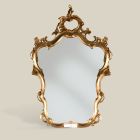 Klassisk formad spegel med bladguldsram Tillverkad i Italien - dyrbar Viadurini