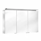 Modern 3-dörrars väggskåpsspegel med invändiga hyllor - Bramo Viadurini