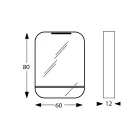 Spegel med metallram och glashylla Tillverkad i Italien - Frida Viadurini