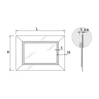 Spegel med färgad spegelram och LED Tillverkad i Italien - Newton Viadurini