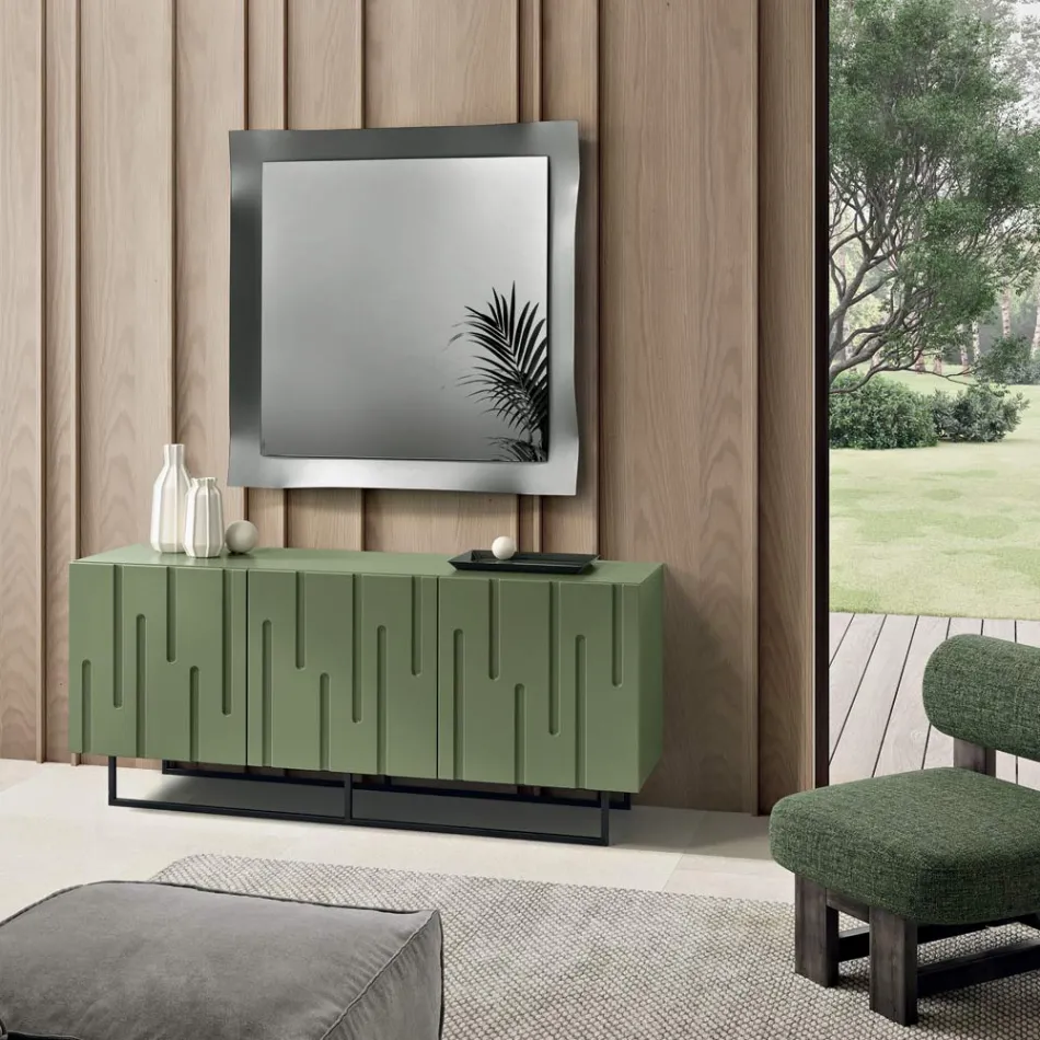 Spegel med formad ram Finns i 3 storlekar och 2 färger - Carolina Viadurini