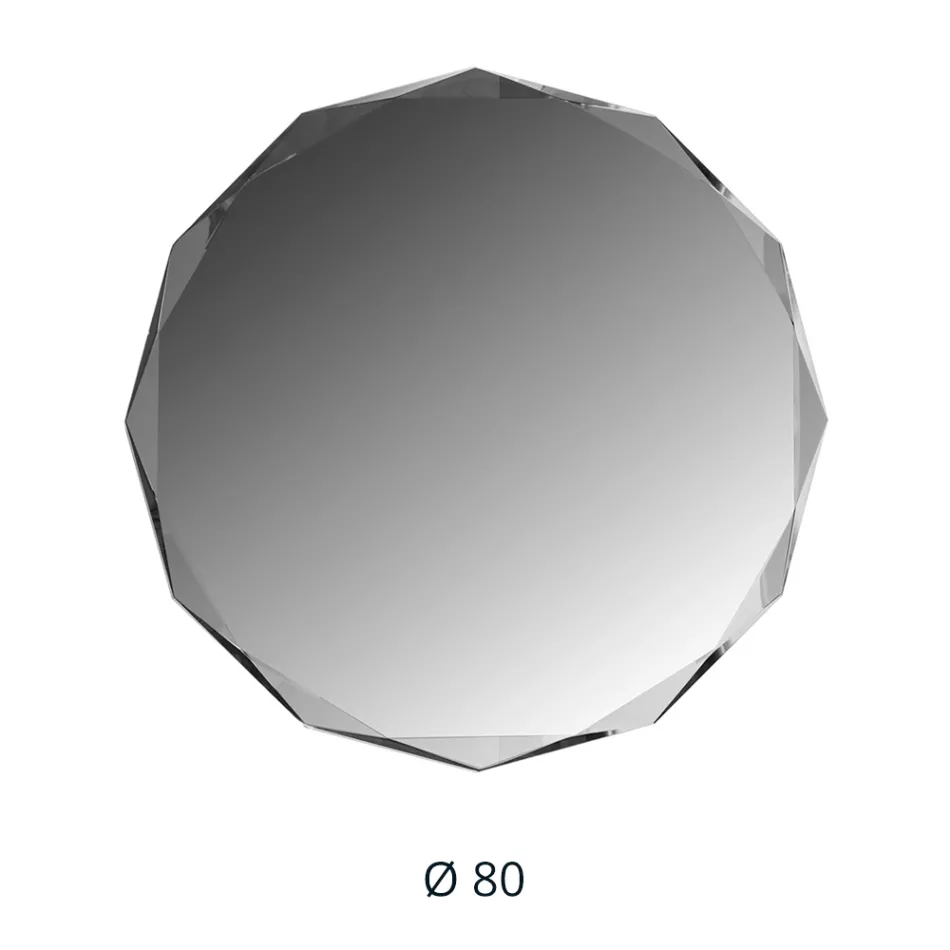 Diamantetsad spegel med fasad kant - Excelsior Viadurini