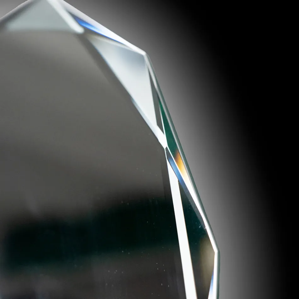 Diamantetsad spegel med fasad kant - Excelsior Viadurini